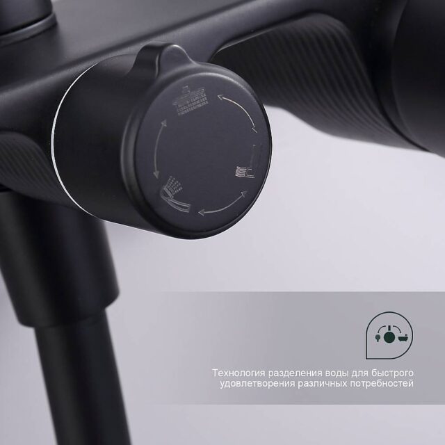 Душевая система Splenka S53.24.06, чёрный — изображение 5