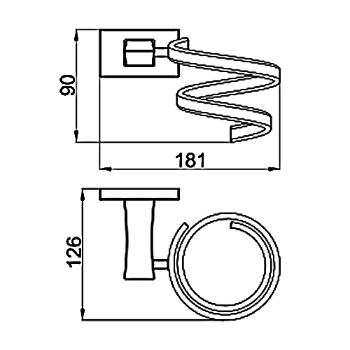 Держатель для фена Gappo G0728-6, чёрный — изображение 2