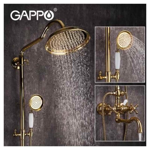 Душевая система Gappo G2489-6, золото — изображение 4