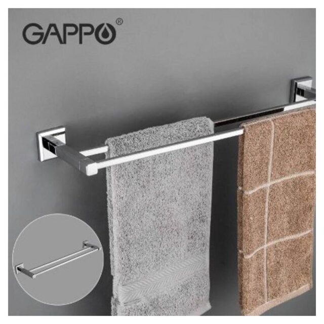 Держатель полотенец Gappo G3809, рейлинг двойной 60 см — изображение 3