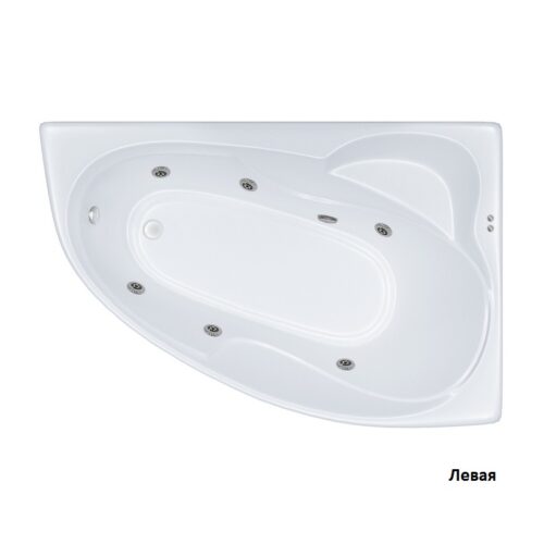 Ванна гидромассажная Тритон Изабель левая 170x100, Базовая Flat, Щ000001402