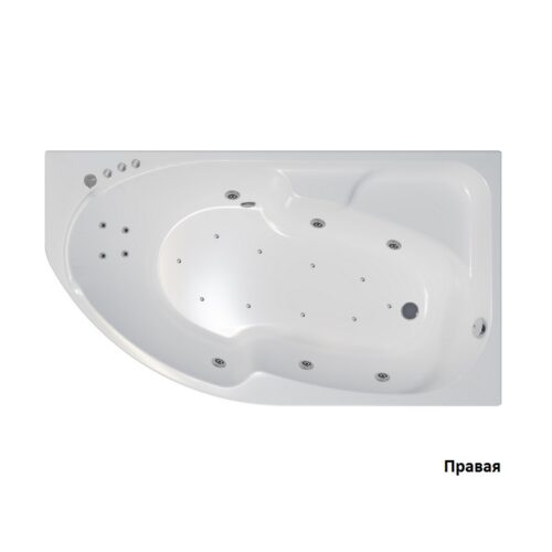 Ванна гидромассажная Тритон София правая 170x95, Люкс Flat, Щ000002116
