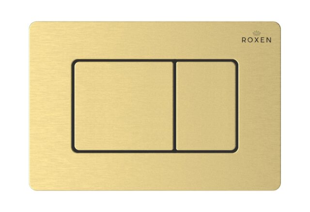 Комплект инсталляции Roxen StounFix Dual Fresh с кнопкой Steel (золото/матовая), 968409 — изображение 3