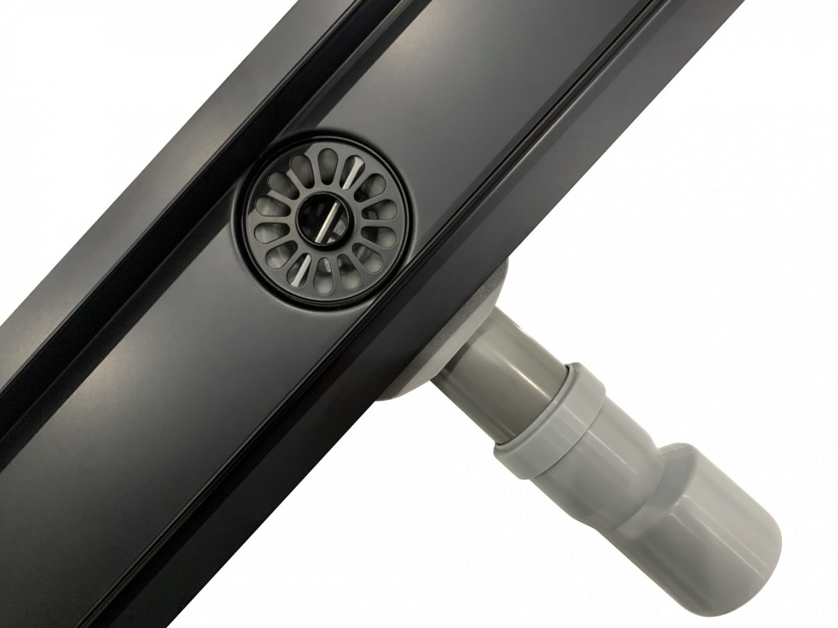 Трап для душа Roxen Supra Black 91050-65 линейный, "под плитку", 65 см — изображение 5