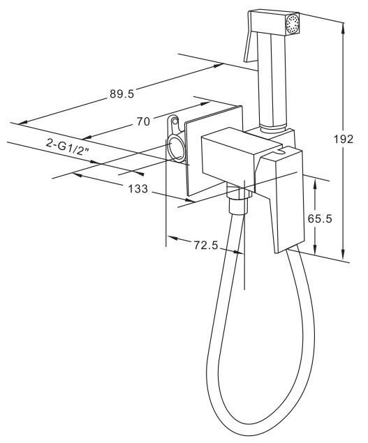 Смеситель скрытого монтажа для гигиенического душа Roxen Caspia 50096000-B — изображение 11