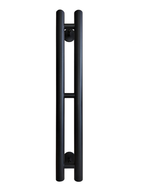 Полотенцесушитель Ростела Мини нижн.подв.1/2" черный 100 х 600 / 2