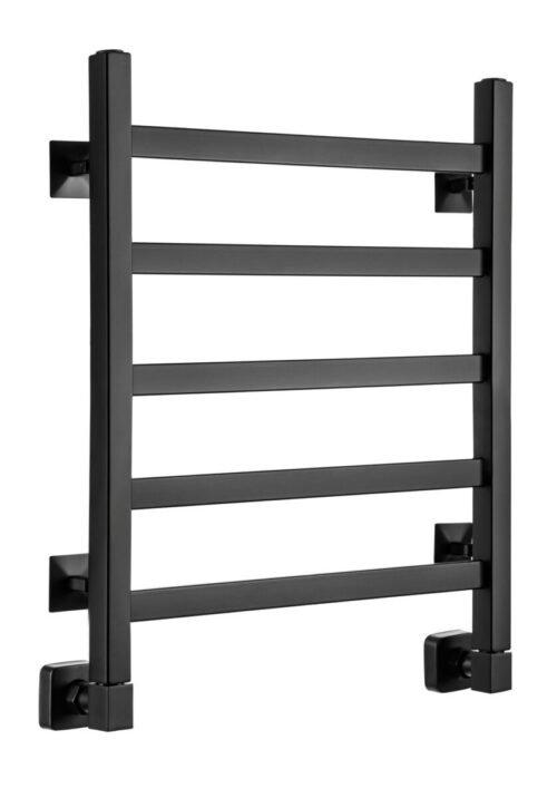 Полотенцесушитель Ростела Экспи Квадро V 30 черный нижн.подв.1/2" 500х600/5