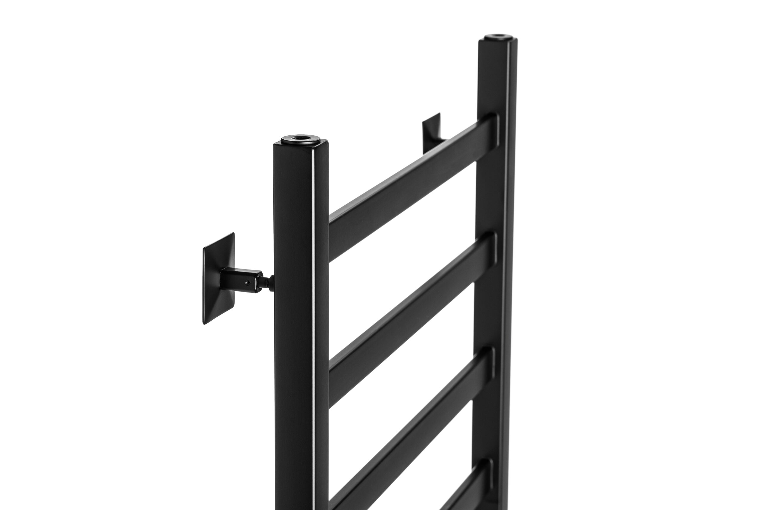 Полотенцесушитель Ростела Экспи Квадро V 30 черный нижн.подв.1/2" 500х600/5 — изображение 3