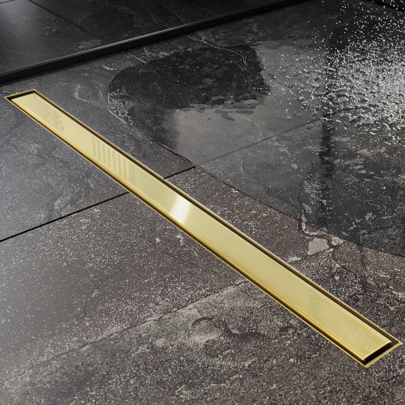 Трап для душа Roxen Supra Gold 91050-60GB линейный, "под плитку", 60 см — изображение 9