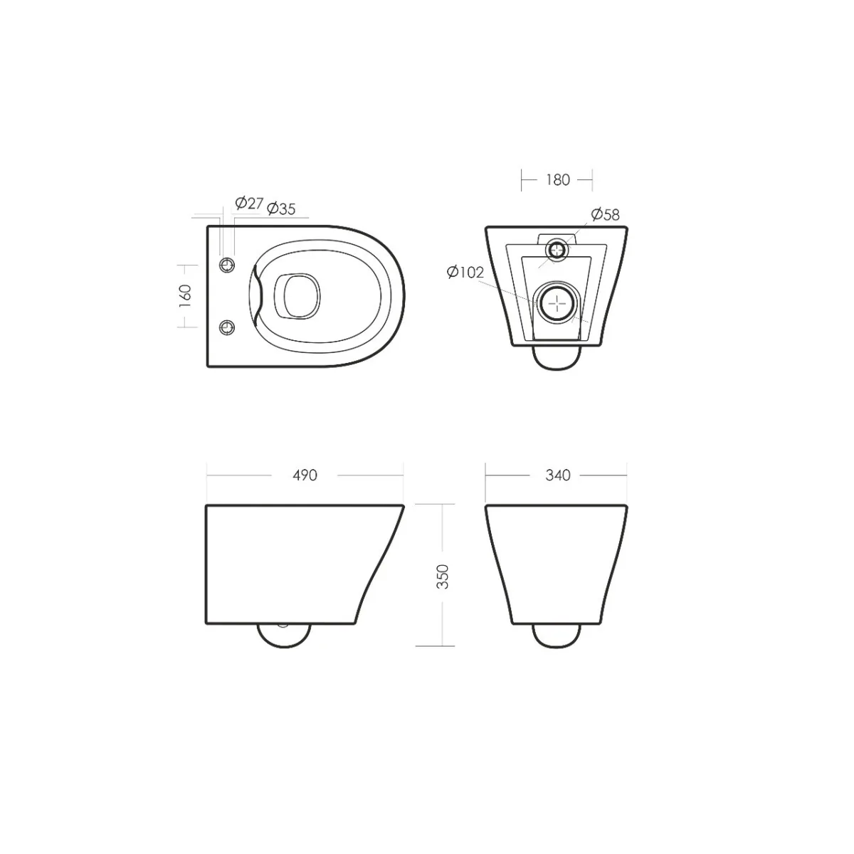 Унитаз подвесной Sanita Luxe Breeze RML, WC.WH/Breeze/DM.Rim/WHT.G/S1 — изображение 3