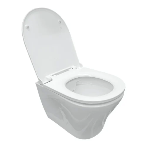 Унитаз подвесной Sanita Luxe Breeze RML, WC.WH/Breeze/DM.Rim/WHT.G/S1