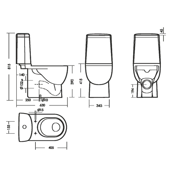 Унитаз напольный Sanita Luxe Fest Comfort, WC.CC/Fest/2-DM/WHT.G/S1 — изображение 6