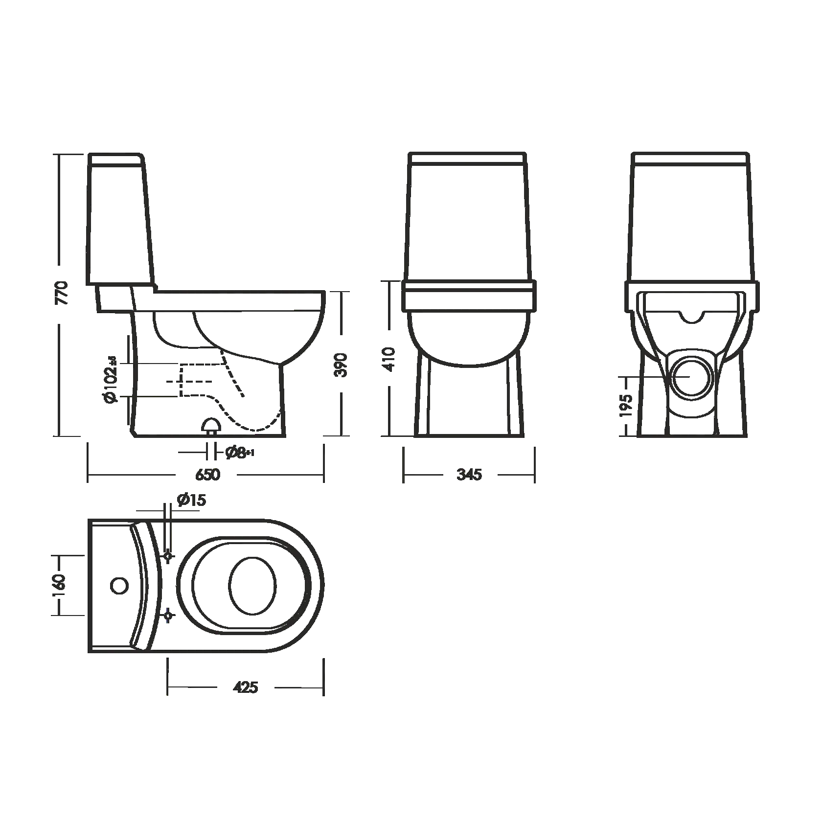Унитаз напольный Sanita Luxe Next Slim, WC.CC/Next/2-SlimDM/WHT.G/S1 — изображение 2