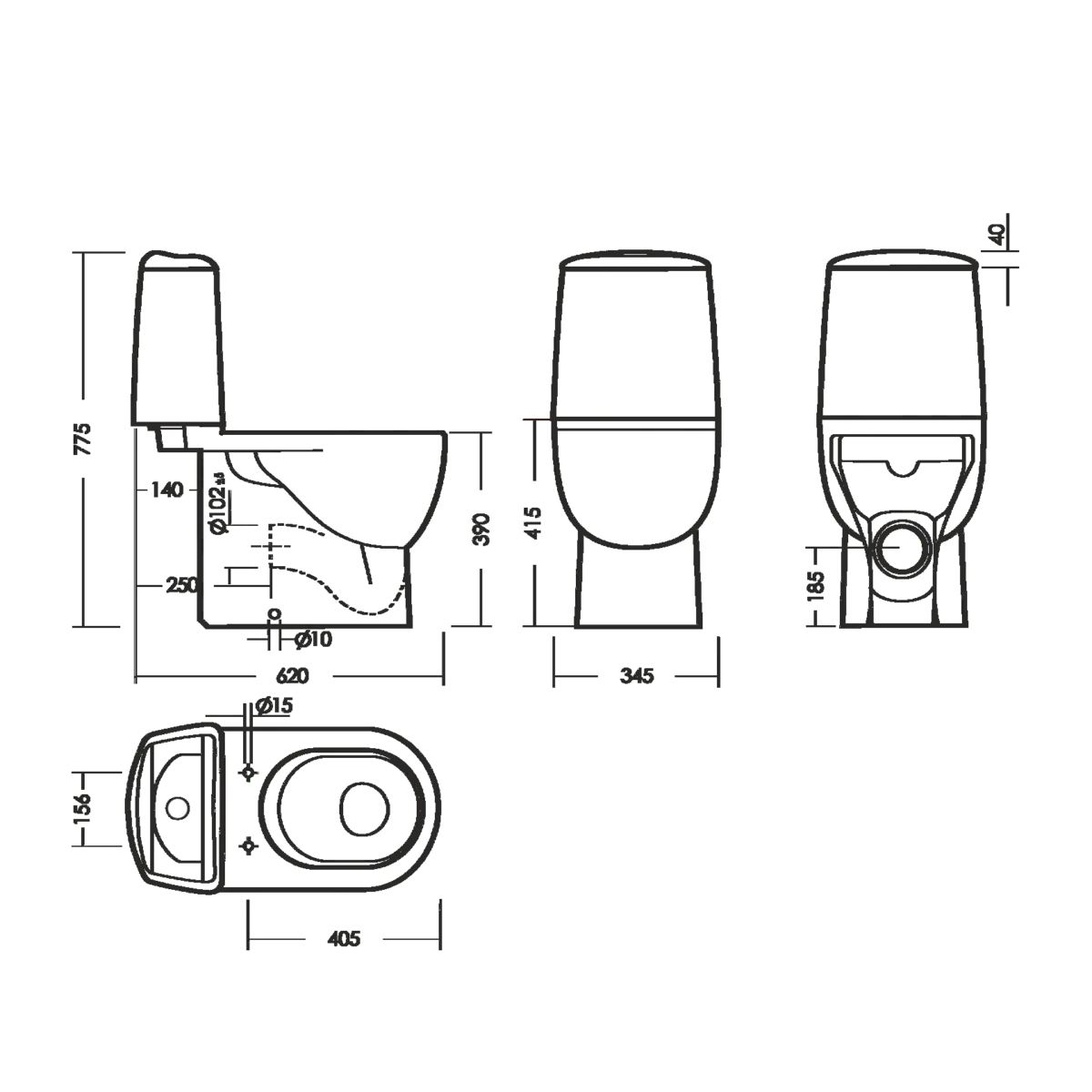 Унитаз напольный Sanita Luxe Best Comfort, WC.CC/Best/2-DM/WHT.G/S1 — изображение 6