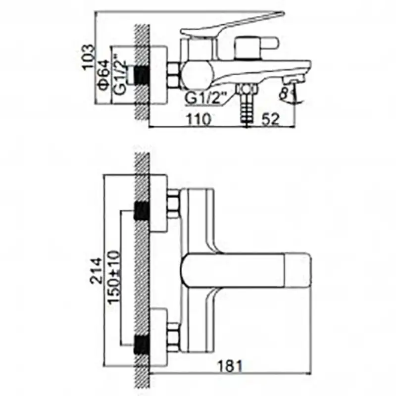 !!!Распродажа!!! Смеситель для ванны Wisent WG3275 — изображение 4