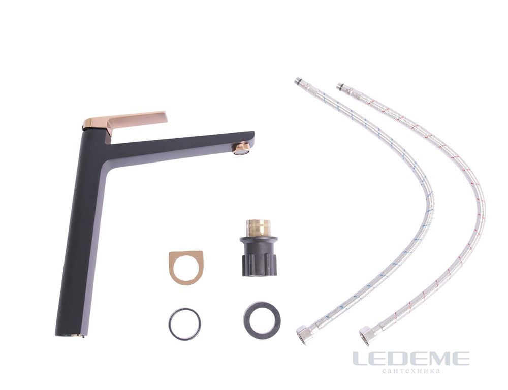 Смеситель для накладного умывальника Ledeme L1191BR — изображение 6
