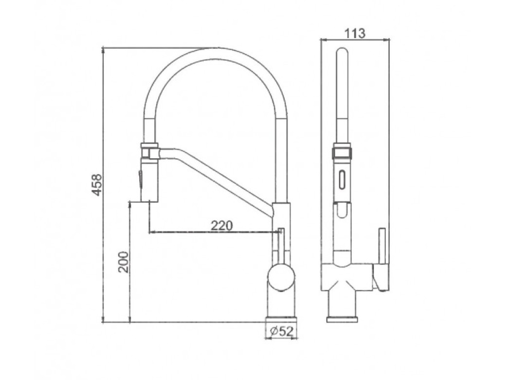 Смеситель для кухни с гибким изливом Gerhans K14292D-12 — изображение 2