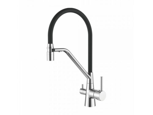 Смеситель для кухни под фильтр с гибким изливом Ledeme L4897-2