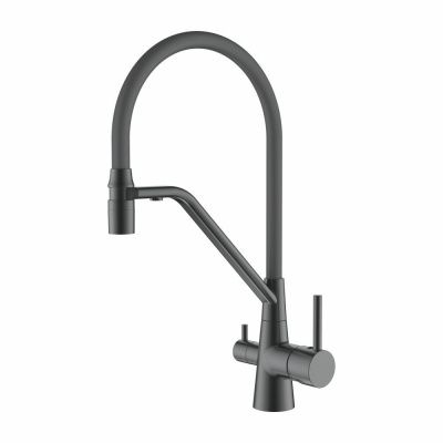 Смеситель для кухни под фильтр с гибким изливом Ledeme L4897D-12