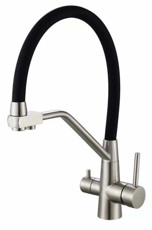 Смеситель для кухни под фильтр с гибким изливом Fmark FS0662-L01