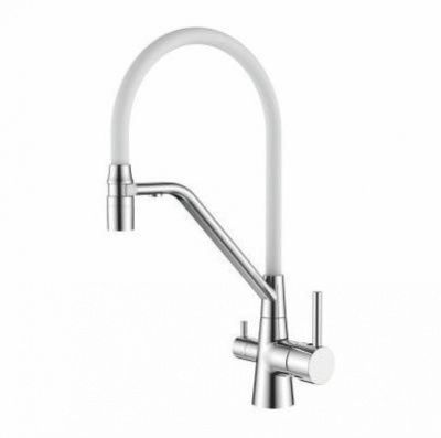 Смеситель для кухни под фильтр с гибким изливом Ledeme L4897-3