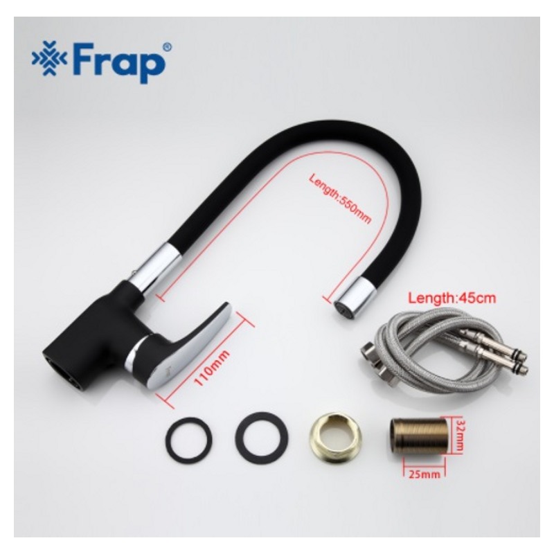 Смеситель для кухни с гибким изливом Frap F4453-04 — изображение 5