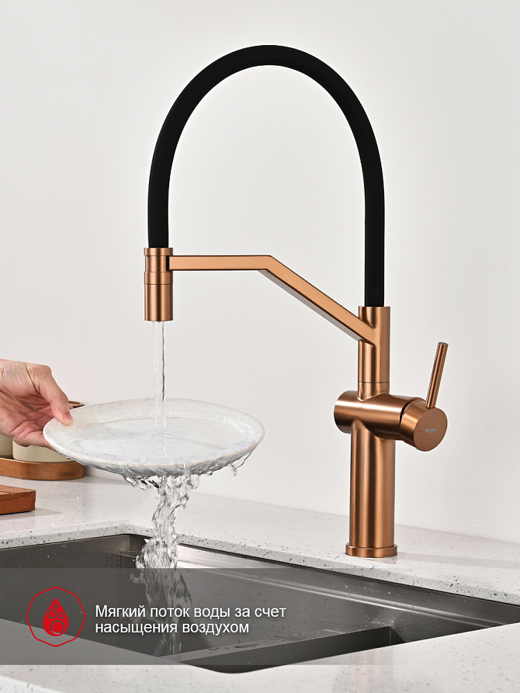 Смеситель для кухни с гибким изливом Raglo R20.41.33 — изображение 3